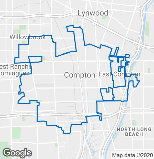 los angeles ghetto map