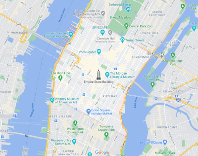 10 Najbardziej Niebezpiecznych Dzielnic Nowego Jorku Esta TO US Midtown Manhattan New York Map 400x316 