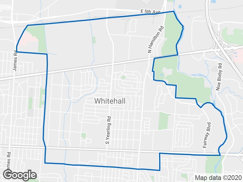 Whitehall Ohio Map 