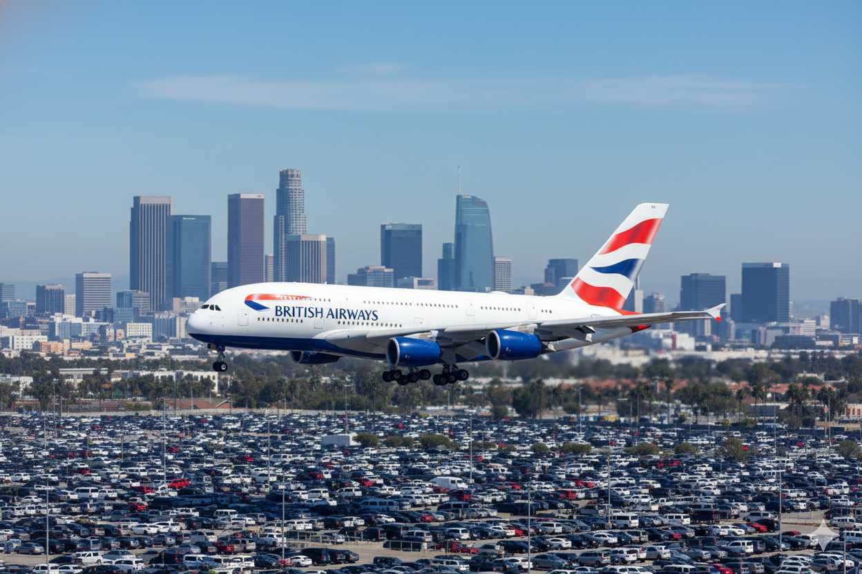 British-Airways-přistály-v-Los-Angeles-Kalifornii-USA